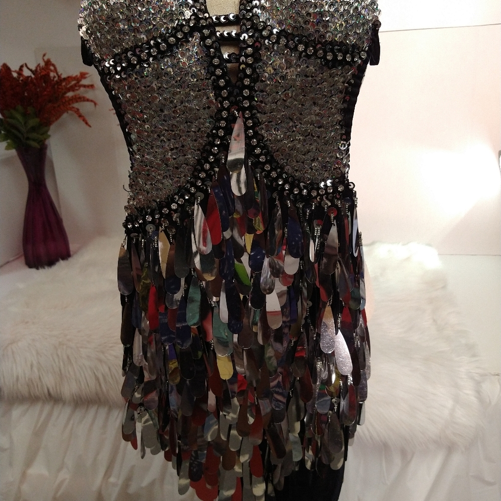 Silver Metallic Dress